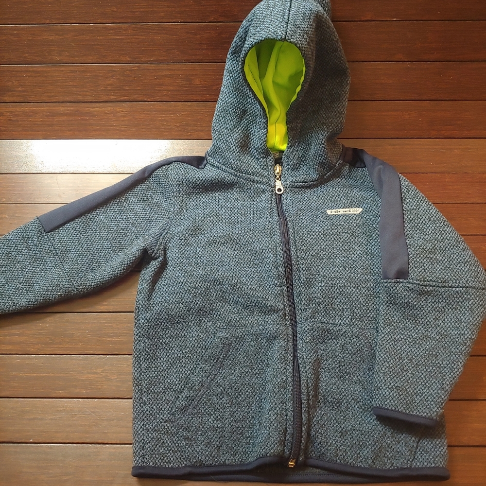 Hind Jacket, Boys Size S (4), Blue, Grey, Green